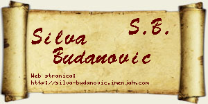 Silva Budanović vizit kartica